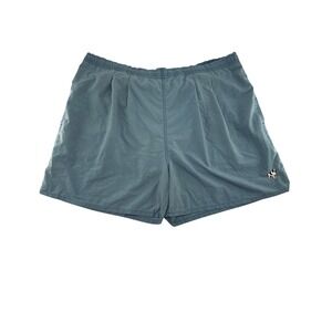 Big Dogs Mens Blue Nylon Swim Trunks Shorts Y2K Embroidered Logo Size 1X